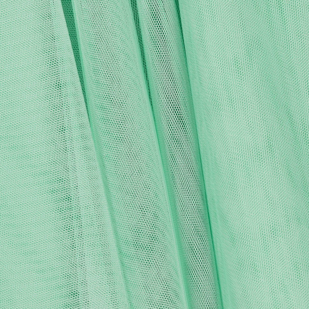 Abel & Lula-Girls Green Tulle & Satin Dress | Childrensalon