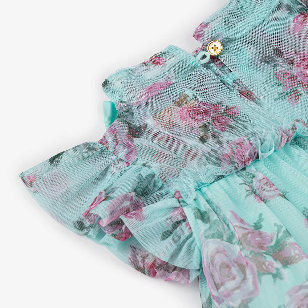 Angel's Face-Girls Blue Floral Dress | Childrensalon