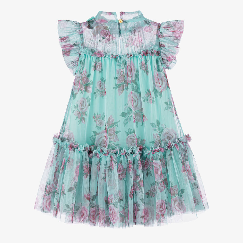 Angel's Face-Girls Blue Floral Dress | Childrensalon