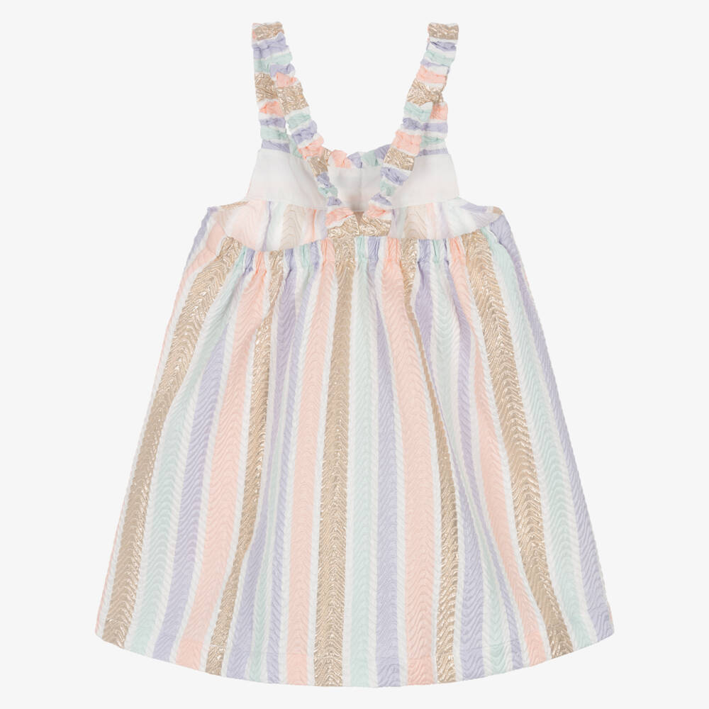 Angel's Face-Girls Multicoloured Stripe Jacquard Dress | Childrensalon
