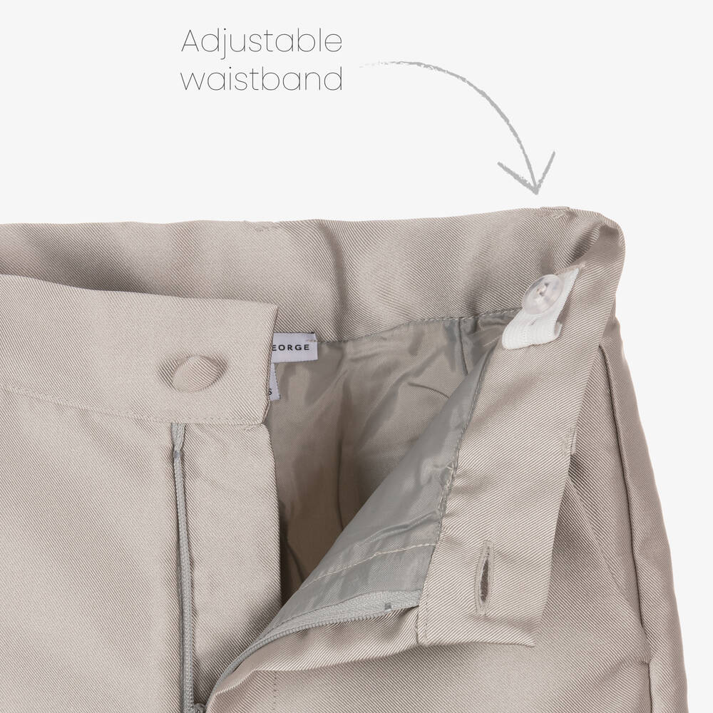 Beatrice & George-Boys Bronze Satin Twill Suit | Childrensalon