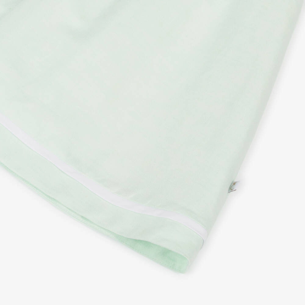 Caramelo Kids-Girls Green Linen & Cotton Dress | Childrensalon