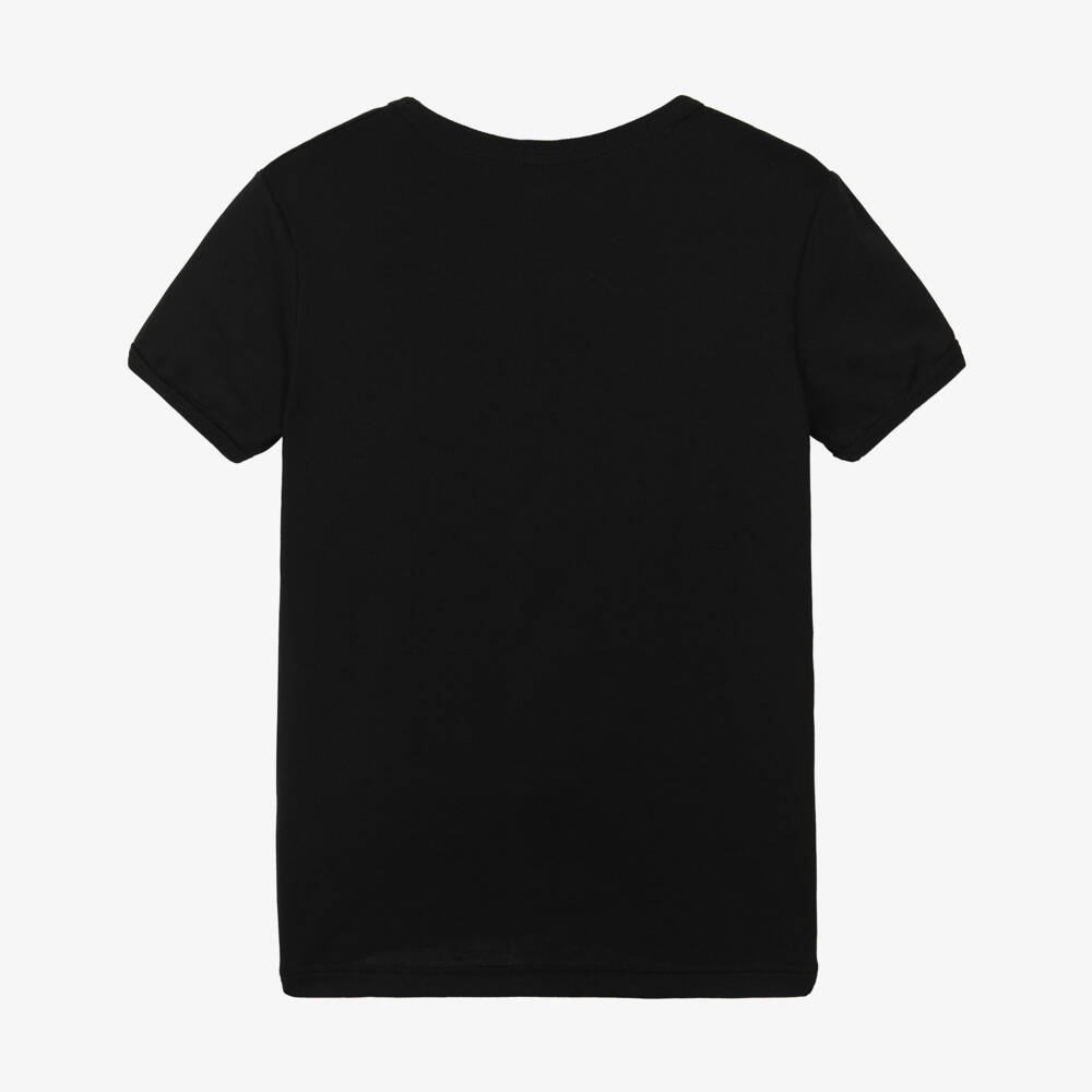 Dolce & Gabbana-Black Cotton T-Shirts (2 Pack) | Childrensalon
