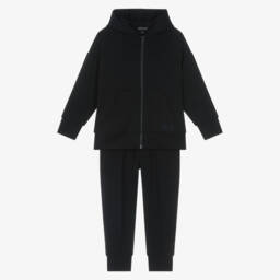 Boys Blue Hooded Modal Jersey Tracksuit