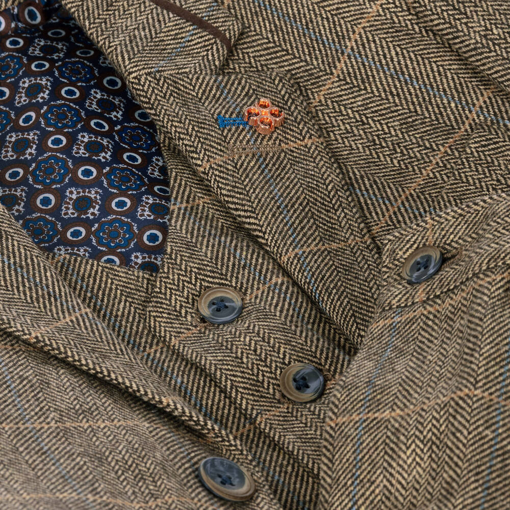 House of Cavani-Boys Brown Tweed Albert Suit | Childrensalon