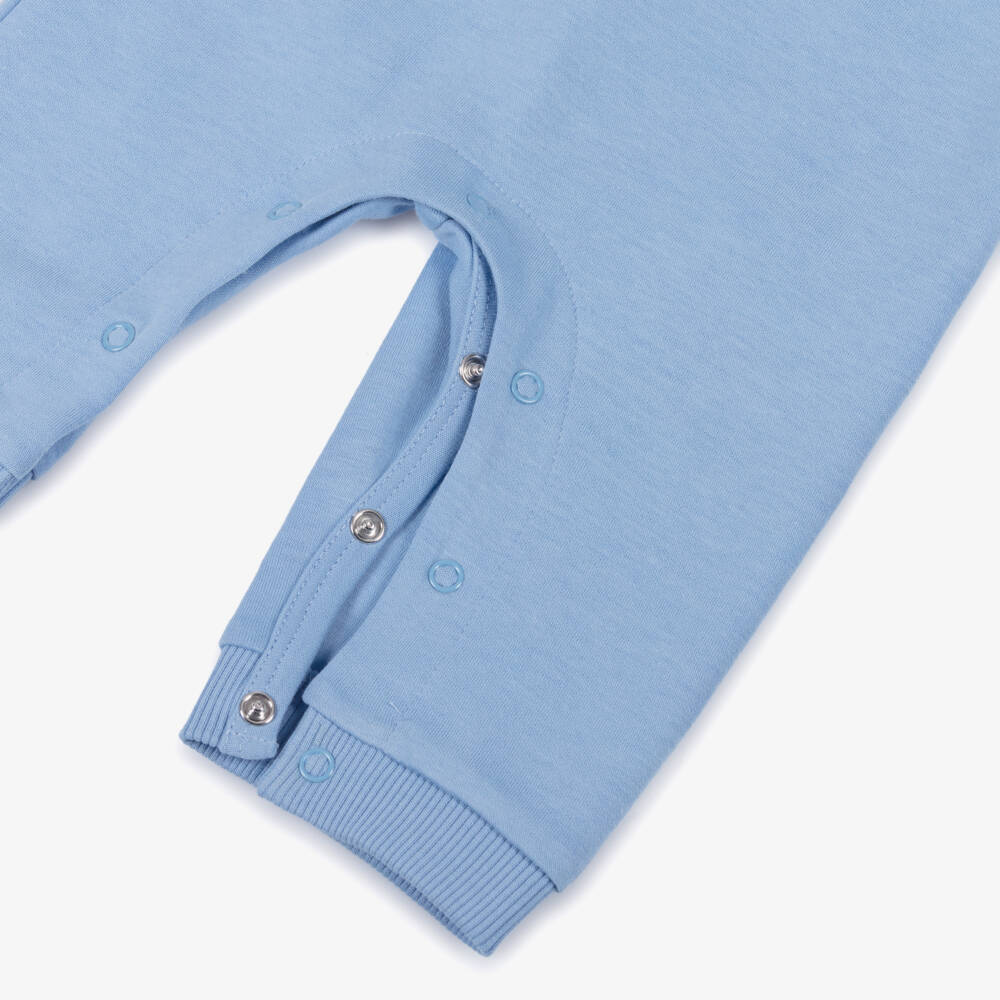 KENZO KIDS-Baby Boys Blue Tiger Cotton Romper | Childrensalon