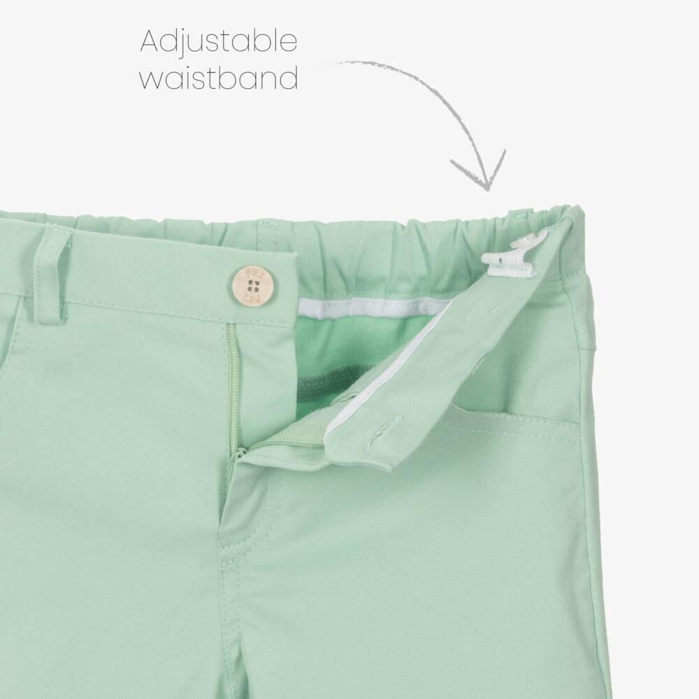 PAZ Rodríguez-Boys Orange & Green Check Shorts Set | Childrensalon