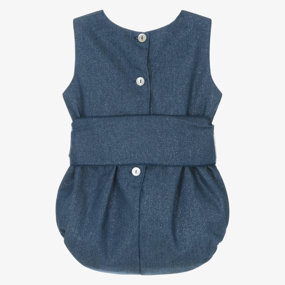 Phi Clothing-Girls Blue Denim Shortie | Childrensalon