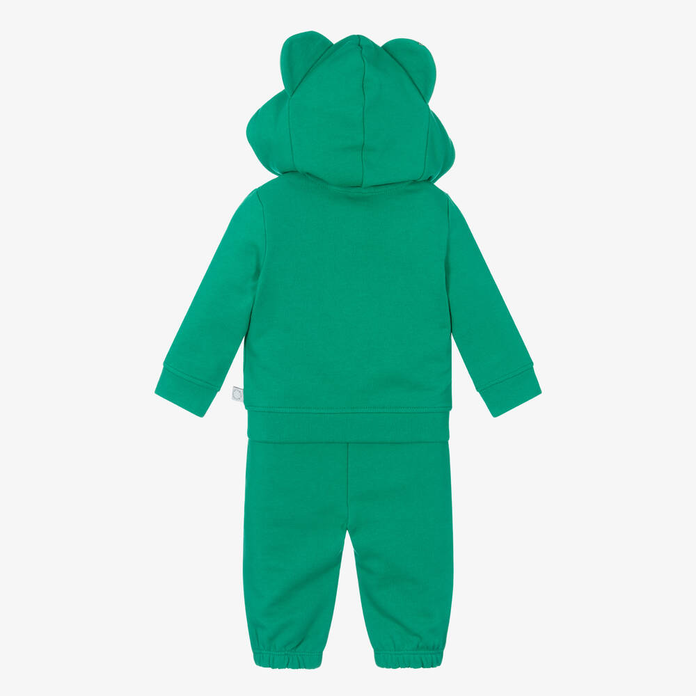 Stella McCartney Kids-Boys Green Frog Cotton Tracksuit | Childrensalon